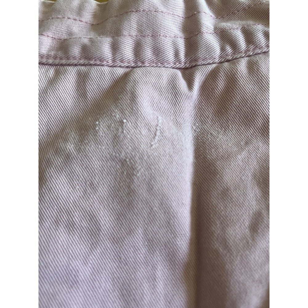 Y2K Fossil Women's Jacket Light Pink Sz L 100% Cotton Vintage - Picture 8 of 8